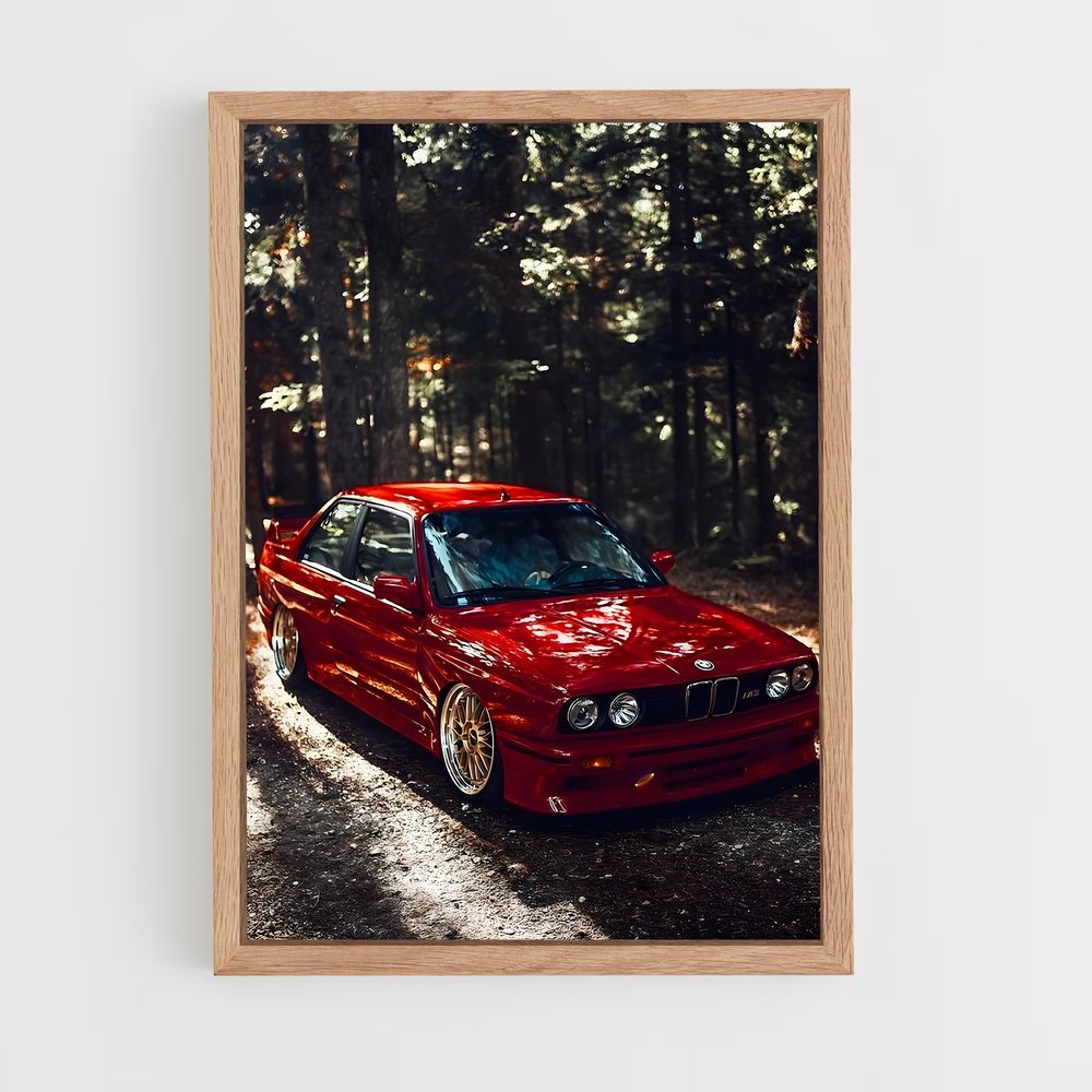 Poster M3 dans les Bois – affiche BMW (vue 4)